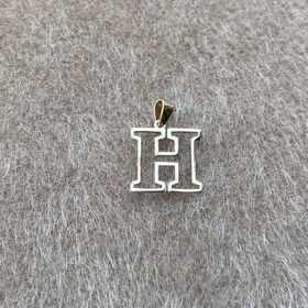 Bayar Gold 14 Ayar Altın Soft H Harfli Kolye Ucu