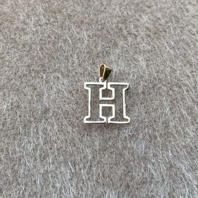 Bayar Gold 14 Ayar Altın Soft H Harfli Kolye Ucu