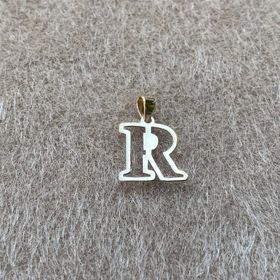 Bayar Gold 14 Ayar Altın Soft R Harfli Kolye Ucu