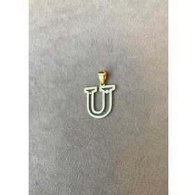 Bayar Gold 14 Ayar Altın Soft U Harfli Kolye Ucu