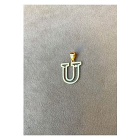 Bayar Gold 14 Ayar Altın Soft U Harfli Kolye Ucu