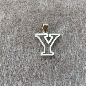 Bayar Gold 14 Ayar Altın Soft Y Harfli Kolye Ucu