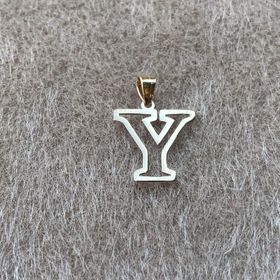 Bayar Gold 14 Ayar Altın Soft Y Harfli Kolye Ucu