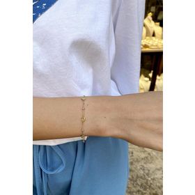 Bayar Gold 14 Ayar Dorikalı Yuvarlak Pullu Altın Bileklik