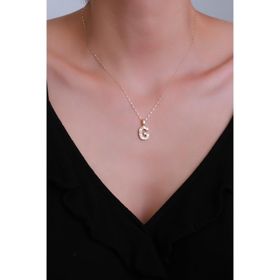 Bayar Gold 14 Ayar Küçük Füzyon G Harf Altın Kolye