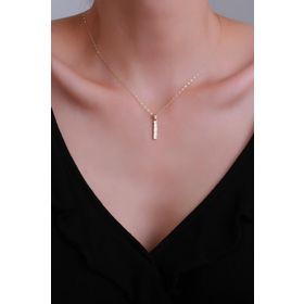 Bayar Gold 14 Ayar Küçük Füzyon I Harf Kolye Altın Kolye