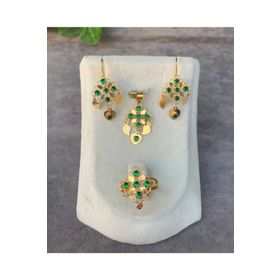 Bayar Gold 14 Ayar Pullu Rubi Yakut Altın Set