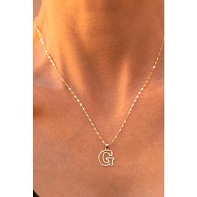 Bayar Gold 14 Ayar Soft G Harf Altın Kolye
