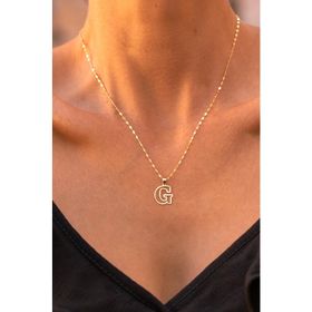Bayar Gold 14 Ayar Soft G Harf Altın Kolye