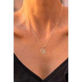 Bayar Gold 14 Ayar Soft G Harf Altın Kolye