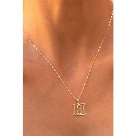 Bayar Gold 14 Ayar Soft H Harf Altın Kolye