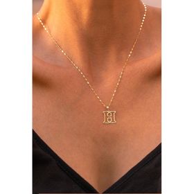 Bayar Gold 14 Ayar Soft H Harf Altın Kolye