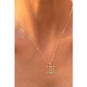 Bayar Gold 14 Ayar Soft H Harf Altın Kolye