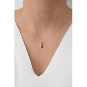 Bayar Gold 14 Ayar Uğur Böceği Altın Kolye