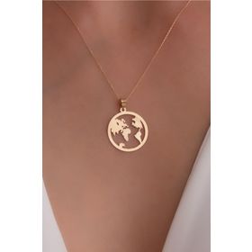 Bayar Gold KLYDNY 14 Ayar Dünya Kadın Altın Kolye