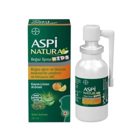 Bayer 20 ml Kayısı & Limon Aspinatura Kids Boğaz Spreyi
