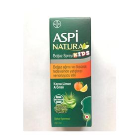 Bayer 20 ml Kayısı & Limon Aspinatura Kids Boğaz Spreyi