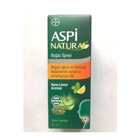 Bayer Aspinatura Nane ve Limon Aromalı 20 ml Boğaz Spreyi