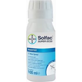 Bayer Solfac Super EC25 100 ml Sinek Sivrisinek Uçan Haşereler Pire Bit Haşere İlacı