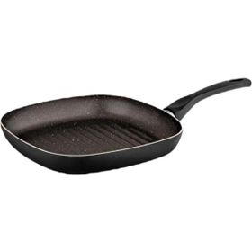 Bayev Ragnar Grill Siyah 26 cm Yanmaz Yapışmaz Granit Izgara Tavası