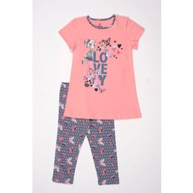 Baykar 9282 Pembe Kız Çocuk Pijama Takımı