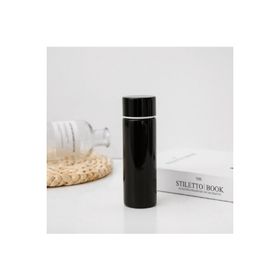Baylar 304 Cep Tipi Mini Ufak Çelik Çift Katmalı 150 ml Siyah Termos