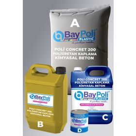 Baypoli Poli Concret 200 Poliüretan Kimyasal Gri 20.500 kg Beton Zemin Kaplama