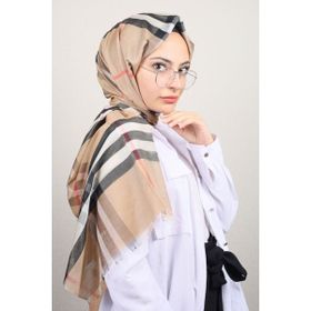 Baysem Burberry Desen 03 Renkli Kadın Şal