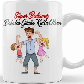 BBaskı Dükkanı 068 Babalar Günü Kupa Bardak