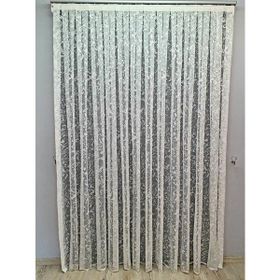 BBB ET3015 Naturel Keten Beyaz 1-2.5 Pileli 100x260 cm Tül Perde