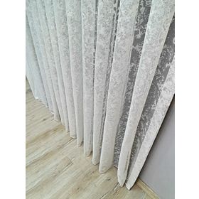 BBB ET3015 Naturel Keten Beyaz 1-2.5 Pileli 130x260 cm Tül Perde