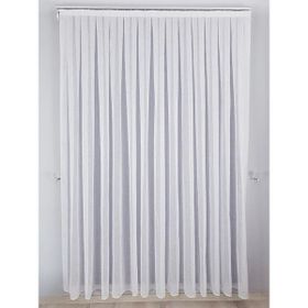 BBB ET3015 Naturel Keten Beyaz 1-3 Pileli 110x260 cm Tül Perde