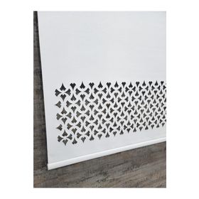 BBB ML100 Desenli Lazer Kesim Kalın Kumaşlı Beyaz 90 x 260 cm Stor Perde