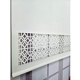 BBB ML104 80x260 cm Ekru Desenli Lazer Kesim Kalın Kumaşlı Stor Perde