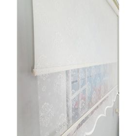 Bbb MT3048 Çift Mekanizmalı Bulut Desenli 110x200 cm Tül Stor Perde