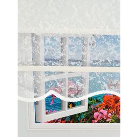 Bbb MT3048 Çift Mekanizmalı Bulut Desenli 110x260 cm Tül Stor Perde