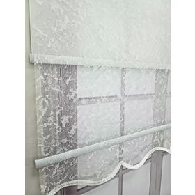 Bbb MT3048 Çift Mekanizmalı Bulut Desenli 180x260 cm Tül Stor Perde