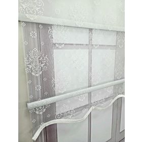 Bbb MT3048 Çift Mekanizmalı Bulut Desenli 190x260 cm Tül Stor Perde