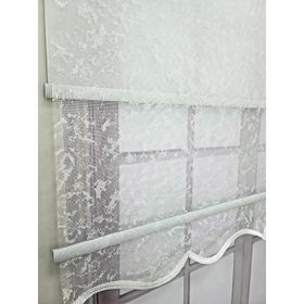 Bbb MT3048 Çift Mekanizmalı Bulut Desenli 200x260 cm Tül Stor Perde