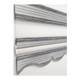 BBB MZ297 Geniş Pliseli Renk Geçişli Gri Zebra Stor Perde
