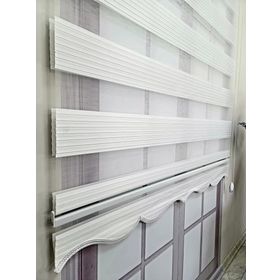 BBB MZ320 Dar Pliseli Zebra Beyaz 200x200 cm Stor Perde