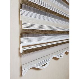 BBB MZ482 Pliseli Zebra Açık Kahve 200x260 cm Stor Perde