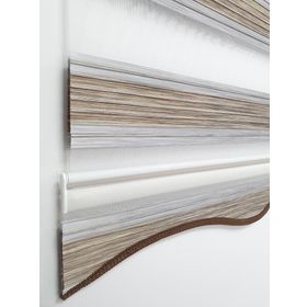 BBB MZ482 Pliseli Zebra Sütlu Kahve 180x200 cm Stor Perde
