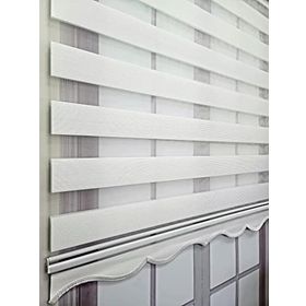 BBB MZ483 Mikro Pliseli Zebra Beyaz 100x260 cm Stor Perde