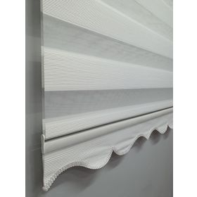 BBB MZ483 Mikro Pliseli Zebra Beyaz 200x200 cm Stor Perde