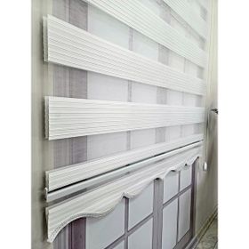 BBB MZ483 Mikro Pliseli Zebra Beyaz 200x200 cm Stor Perde