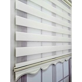 BBB MZ484 Mikro Pliseli Zebra Krem 110x200 cm Stor Perde