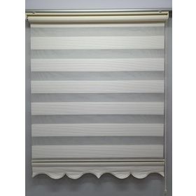 BBB MZ484 Mikro Pliseli Zebra Krem 190x260 cm Stor Perde