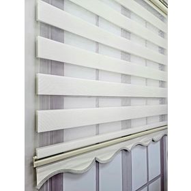 BBB MZ484 Mikro Pliseli Zebra Krem 200x260 cm Stor Perde