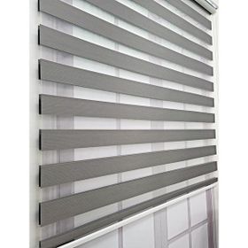 BBB MZ510 Brillant Gri Krem 110x260 cm Stor Perde